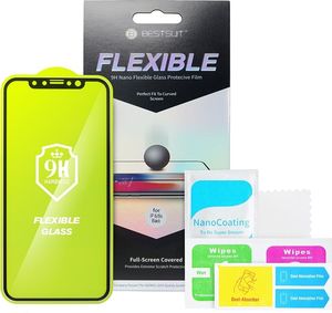 Partner Tele.com Szkło hartowane Flexible Nano Glass 5D Full Glue - do iPhone Xs Max/11 Pro Max 6,5 czarny 3