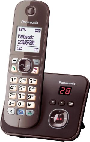 Telefon stacjonarny Panasonic Brązowy 1