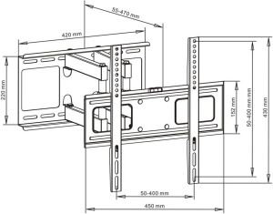 Art Uchwyt ścienny AR-70 23'' - 55'' 5