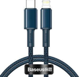 Kabel USB Baseus USB-C - Lightning 1 m Niebieski (02443) 1