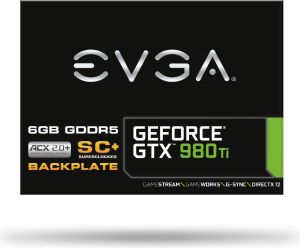 Karta graficzna EVGA GeForce GTX 980Ti Superclocked+ ACX 2.0+ 6GB GDDR5 (384 bit) 3x DP, HDMI, DVI-I, BOX (06G-P4-4995-KR) 8