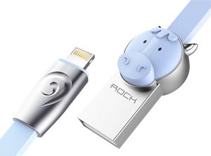 Kabel USB Rock Space Kabel USB ROCK Lightning Zwierzątka iPhone 100cm : Kolor - niebieski, Zwierzątko - Koń 1