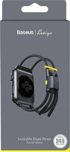 Baseus BASEUS Pasek do Apple Watch 3/4/5/6/SE 38-40mm : Kolor - szary/żółty 7