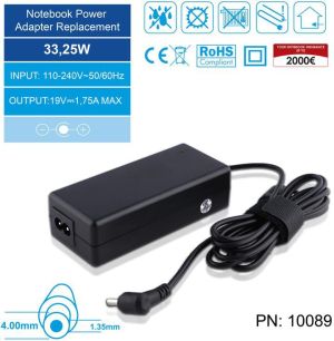 Zasilacz do laptopa Whitenergy 33 W, 1.35 mm, 1.8 A, 19 V (10089) 4