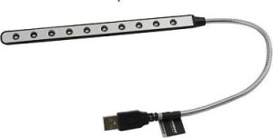 Lampka USB Esperanza 10 diod LED srebrny (EA148 - 5901299909126) 1