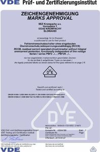 SEZ Krompachy Wyłącznik różnicowo-prądowy SEZ TYP A 25A 300mA 2P 10kA VDE 5272 4