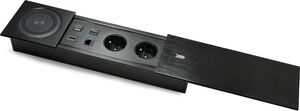Spacetronik Gniazdo Blatowe z Ładowarką HDMI 2xUSB CAT6 Zasuwane Spacetronik SPS-S27B 1