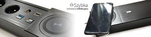 Spacetronik Gniazdo Blatowe z Ładowarką HDMI 2xUSB CAT6 Zasuwane Spacetronik SPS-S27B 5