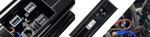 Spacetronik Gniazdo Blatowe z Ładowarką HDMI 2xUSB CAT6 Zasuwane Spacetronik SPS-S27B 8