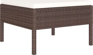 vidaXL VidaXL 6-cz. zestaw wypoczynkowy do ogrodu, poduszki, rattan PE, brąz 4