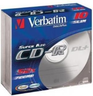 Verbatim CD-R/10/Slim 700MB 52x Crystal AZO 43342 1