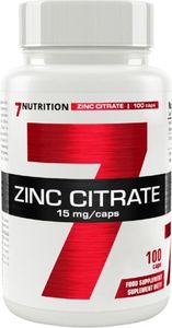 7NUTRITION 7Nutrition Zinc Citrate 15mg - 100kaps 1