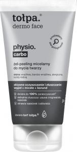 Tołpa Żel - peeling micelarny do mycia twarzy Physio Carbo 150ml 1