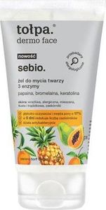 Tołpa sebio. żel do mycia twarzy 3 enzymy 150 ml 1