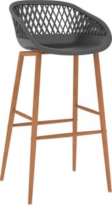 vidaXL VidaXL 5-częściowy zestaw mebli barowych, czarno-szary 7