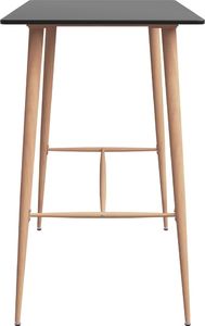 vidaXL VidaXL 7-częściowy zestaw mebli barowych, czarny 4