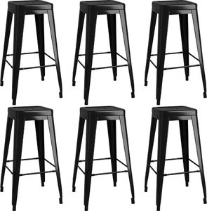 vidaXL VidaXL 7-częściowy zestaw mebli barowych, czarny 6