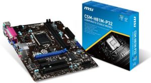 Płyta główna MSI CSM-H81M-P32, Socket LGA1150, Intel H81, 2x DDR3, USB, PCI-E, mATX (007846-002R) 1
