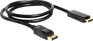 Kabel Delock DisplayPort - HDMI 1m czarny (82586) 1