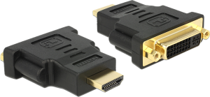 Adapter AV Delock HDMI - DVI-I czarny (65467) 1