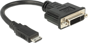 Adapter AV Delock HDMI Mini - DVI-I czarny (65564) 1