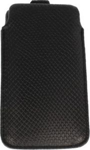 Etui wsuwka skórzana snake SAMSUNG S5/ S7/ LG Q6/ HUAWEI HONOR 7/ XPERIA Z/ XIAOMI REDMI 4A czarne 1