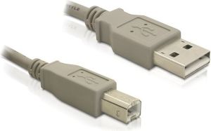 Kabel USB Delock USB-A - USB-B 3 m Biały (82216) 1