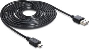 Kabel USB Delock USB-A - miniUSB 3 m Czarny (83364) 1