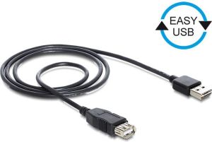 Kabel USB Delock USB-A - USB-A 2 m Czarny (83371) 1