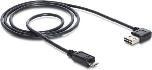 Kabel USB Delock USB-A - microUSB 1 m Czarny (83382) 3