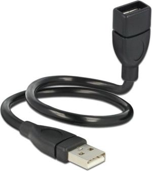 Kabel USB Delock USB-A - USB-A 0.35 m Czarny (83498) 1