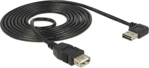 Kabel USB Delock USB-A - USB-A 1 m Czarny (83551) 3