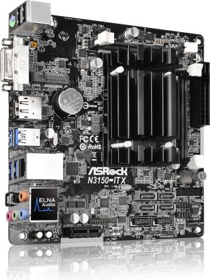 Płyta główna ASRock N3150-ITX, N3150, DualDDR3-1600, SATA3, HDMI, DVI, DP, USB 3.0, mITX (N3150-ITX) 4