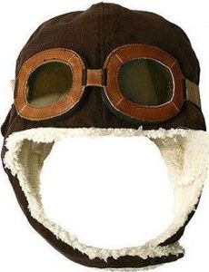 Upominkarnia Czapka pilotka dla dzieci - czarna 1