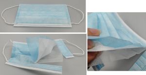 Kemer Maseczka ochronna 3-warstwowa kosmetyczna, jednorazowa - op. 50 sztuk uniwersalny 3