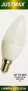 Auhilon Biała mleczna żarówka E14 LED ciepła 5W Auhilon LL8-C38-DE14-5W 1