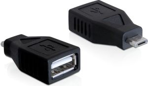Adapter USB Delock microUSB - USB Czarny  (65296) 1