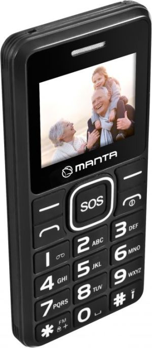Telefon komórkowy Manta TEL1707 Senior Czarny 2