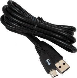 Kabel USB USB-A - miniUSB Czarny 1