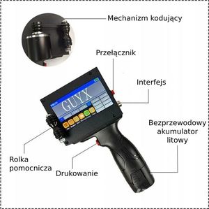 Drukarka etykiet Drukarka ręczna plujka etykieciarka atramentowa GMX3 5