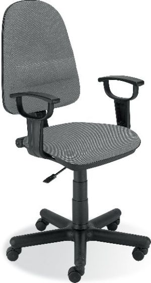 Krzesło biurowe Nowy Styl Krzesło Omega GTP Profil C73 Splot Czarno Szary 1