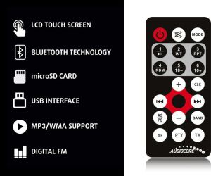 Radio samochodowe Audiocore AC9600W 4