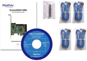 Kontroler Highpoint PCIe 2.0 x4 - 4x SATA 3 RocketRAID 640L 4