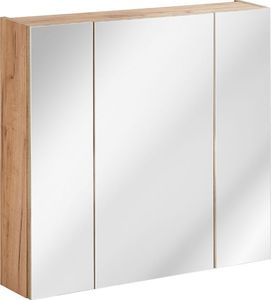 Elior Podwieszana szafka łazienkowa z lustrem - Malta 5X Dąb 80 cm 1