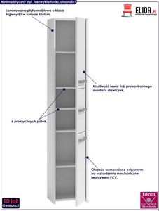 Elior Szafka łazienkowa Helta 2X - biała 2