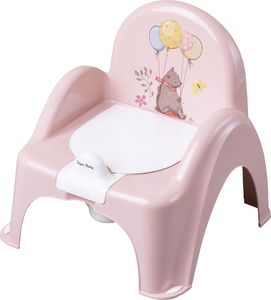 Tega Baby Nocnik krzesełko z pozytywką Leśna Opowieść jasno różowy 1