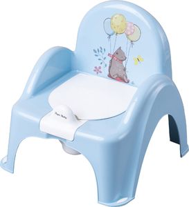 Tega Baby Nocnik krzesełko z pozytywką Leśna Opowieść jasno niebieski 1