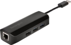 HUB USB Kensington 1x RJ-45  + 3x USB-A 3.0 (K33982WW) 3