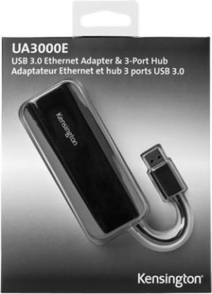 HUB USB Kensington 1x RJ-45  + 3x USB-A 3.0 (K33982WW) 4