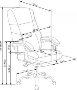 Krzesło biurowe Halmar Alvin Czarne 7